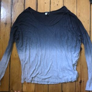 Free People Long Sleeve Ombré Tee “Starry Night”